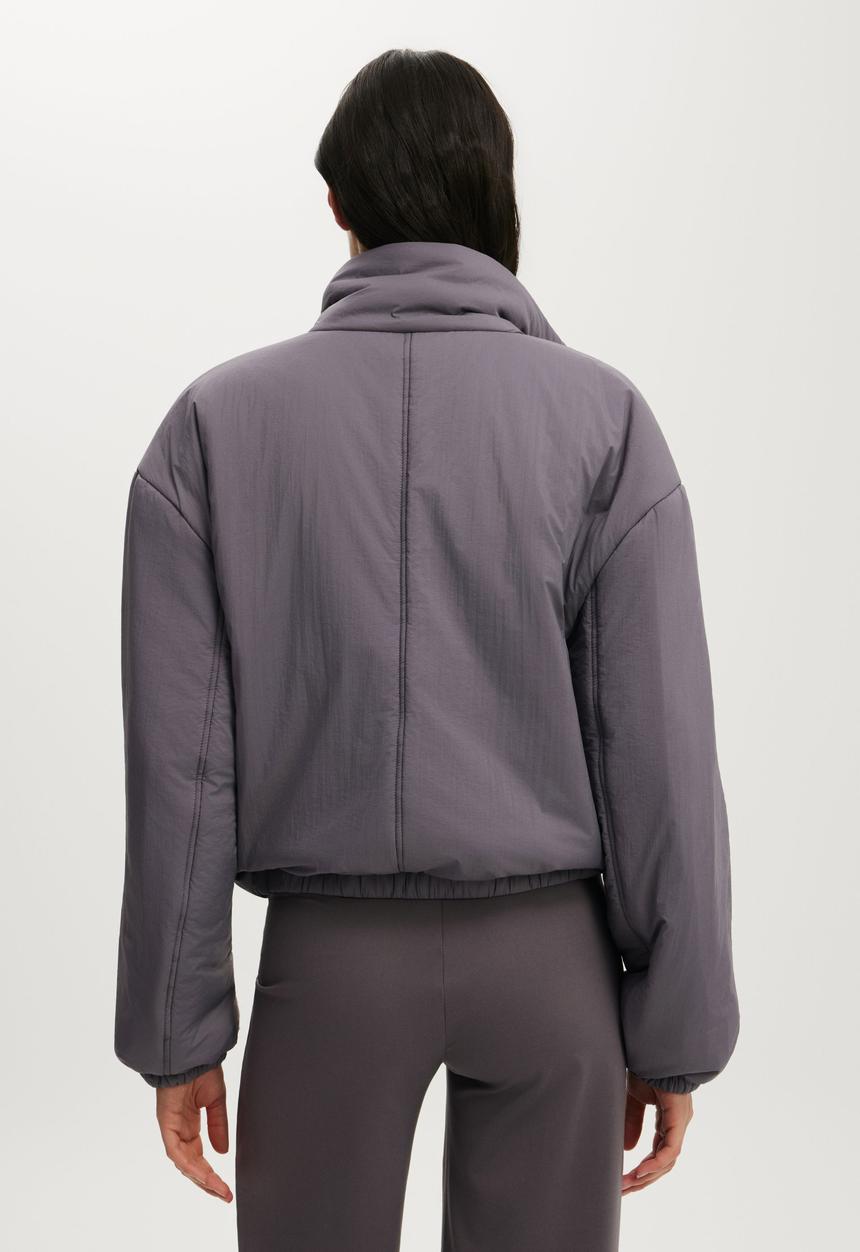 Cotton On - Ultra Light Padded Bomber Jacket - Violet Grey