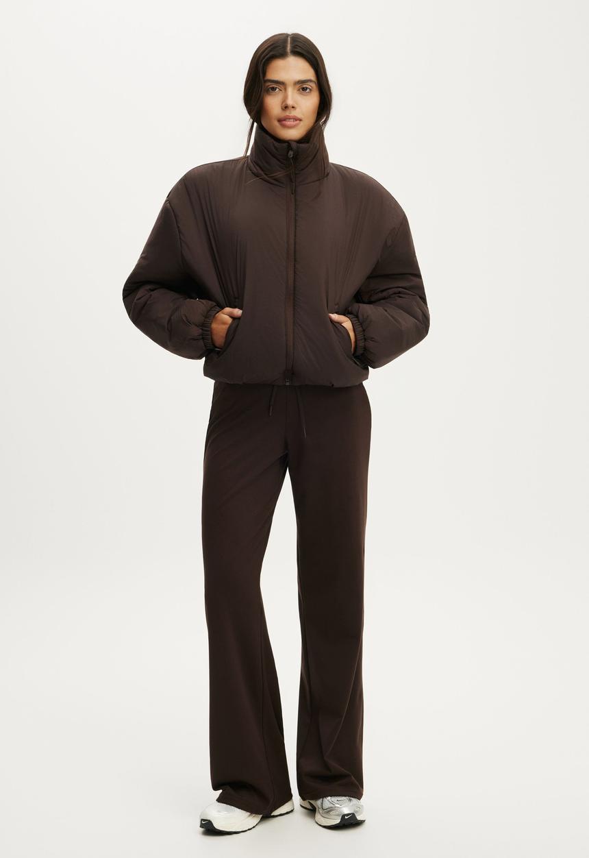 Cotton On - Ultra Light Padded Bomber Jacket - French Roast