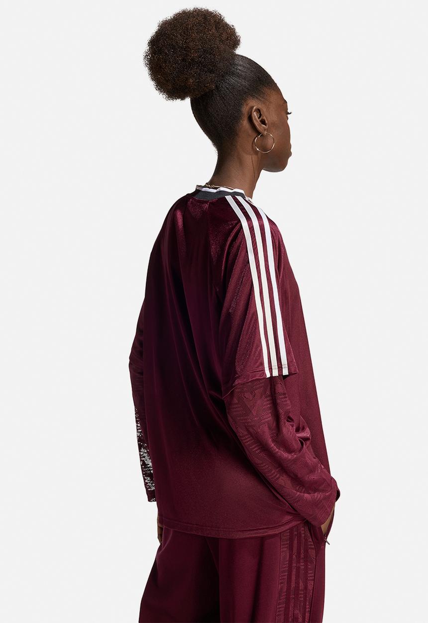 adidas Originals - Lace Ls Jersey - Maroon
