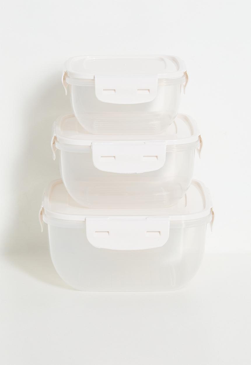 Excellent Houseware - Sora storage set of 3 - Off white