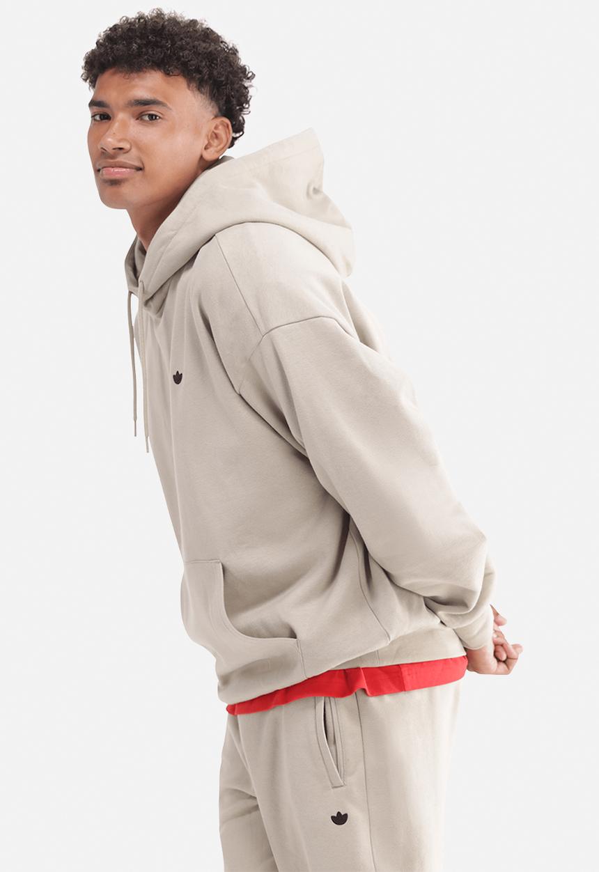 adidas Originals - Trefoil Essentials Hoodie French Terry -  Lt Brown