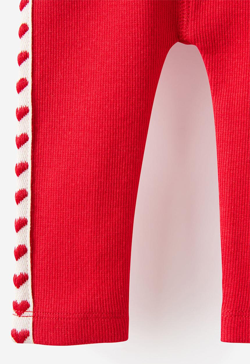 Cotton On - The Row Rib Skinny Legging - Varsity Red
