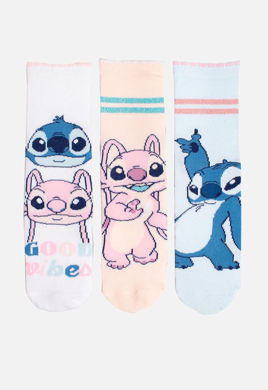 Character Group - Stitch 3 Pack Anklet Socks - Multi