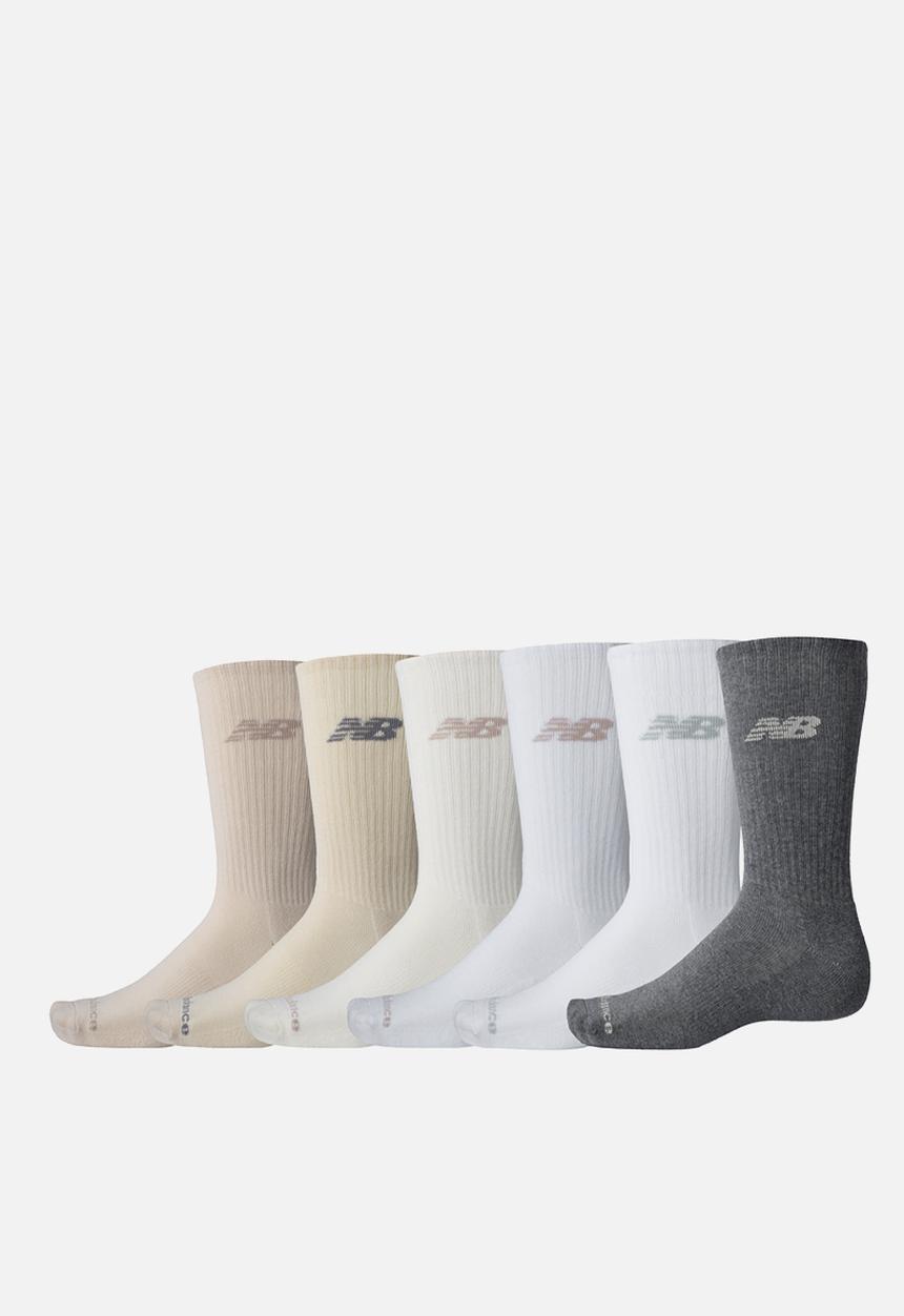New Balance  - Everyday Crew Sock 6Pk - Assorted