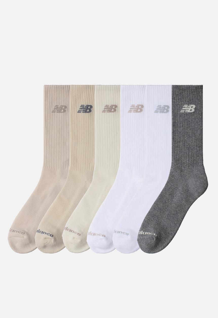 New Balance  - Everyday Crew Sock 6Pk - Assorted