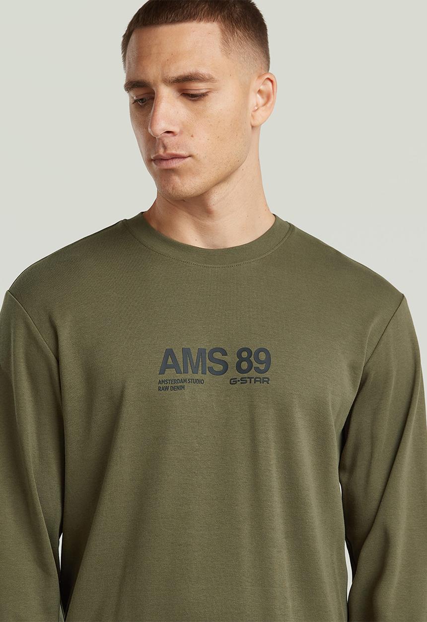 G-STAR - Ams 89 l\s r t - shadow olive