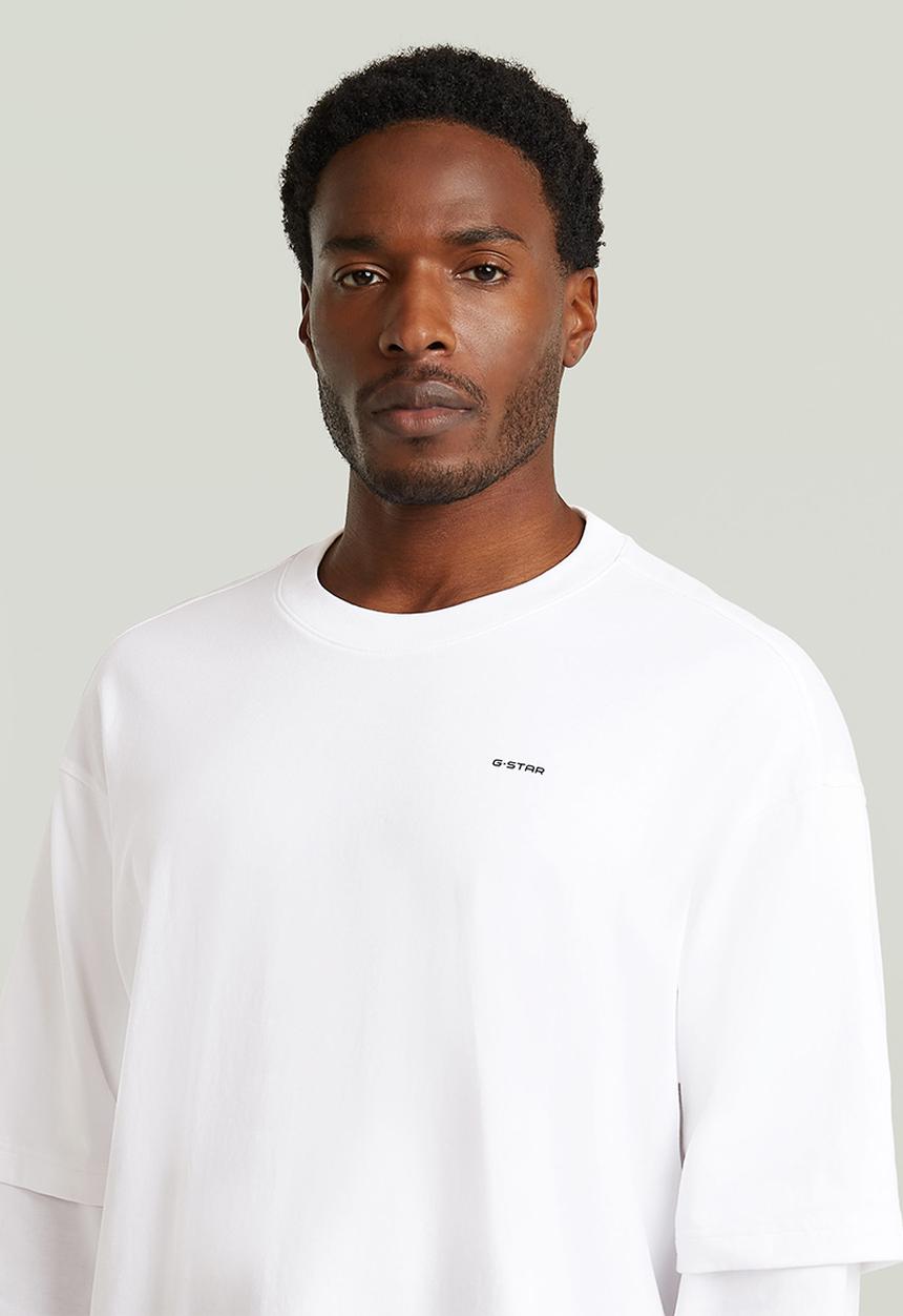 G-STAR - Double Sleeve Loose R T - White