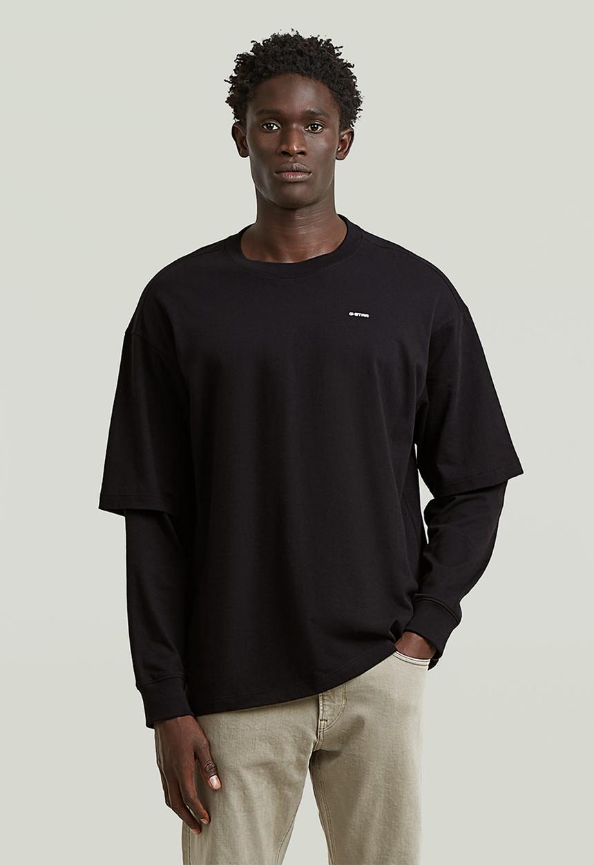G-STAR - Double Sleeve Loose R T - Dk Black