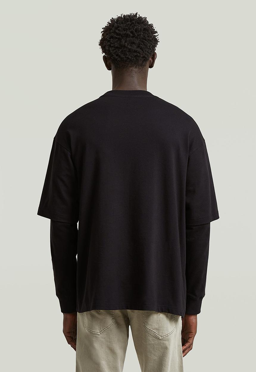 G-STAR - Double Sleeve Loose R T - Dk Black