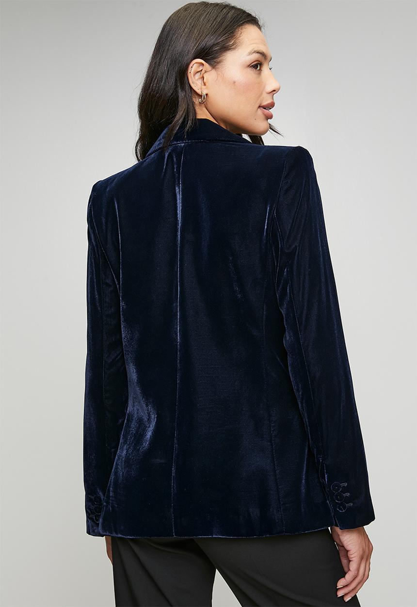 MANGO - Blazer combi - navy