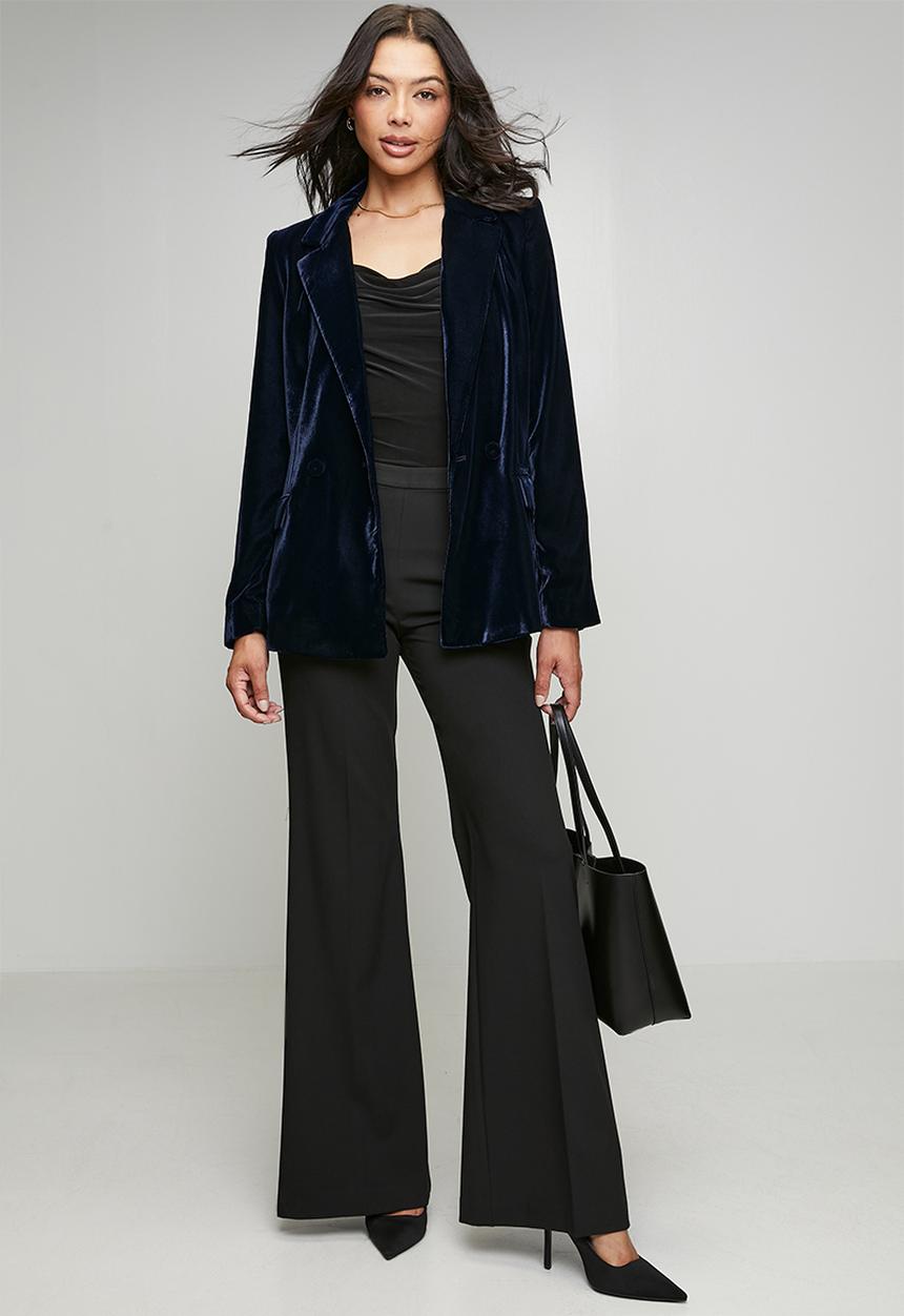 MANGO - Blazer combi - navy