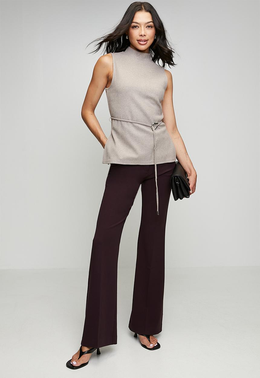 MANGO - Top ancona - medium brown