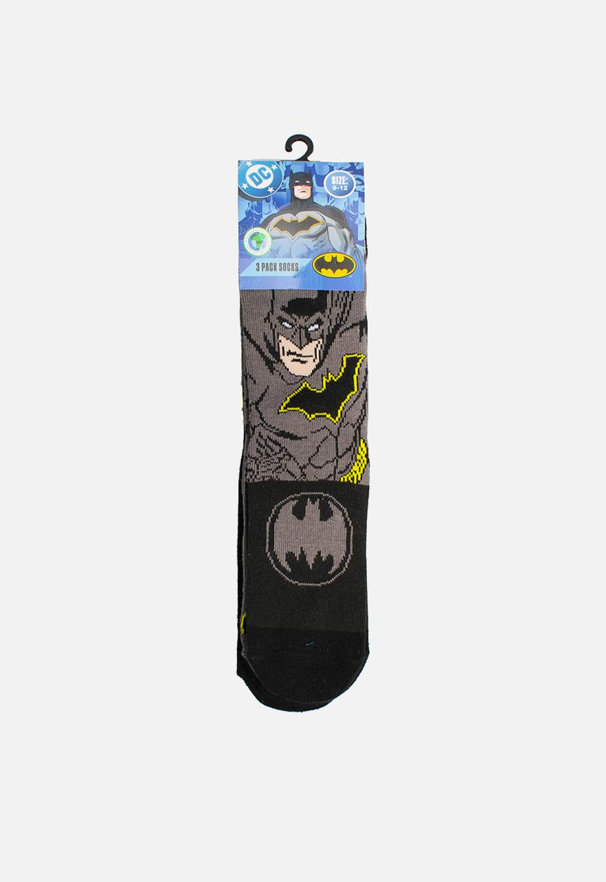 Character Group - Batman 3 Pack Anklet Socks - Grey & Black