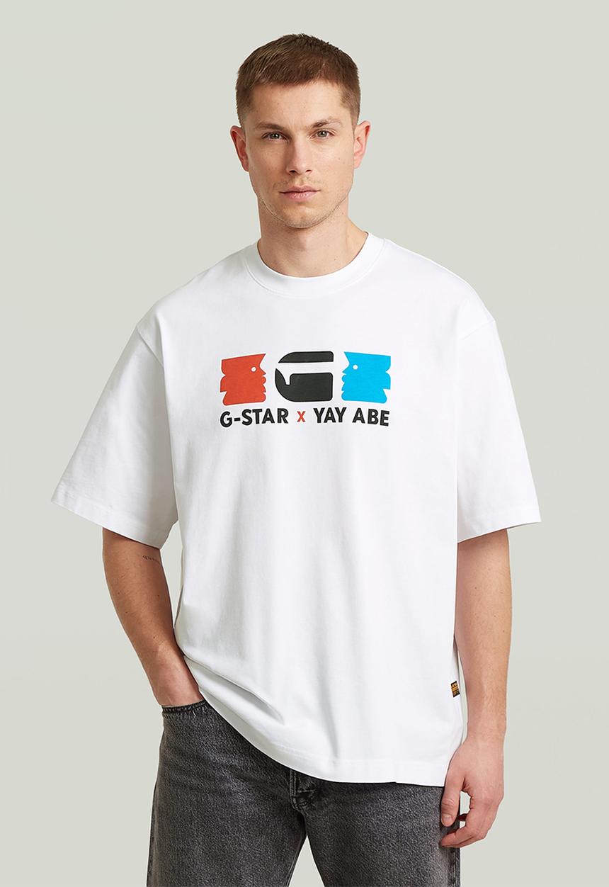 G-STAR - G-Star x Yay Abe boxy r t - White