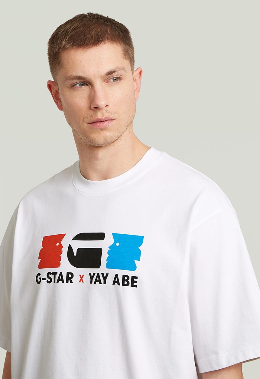 G-STAR - G-Star x Yay Abe boxy r t - White