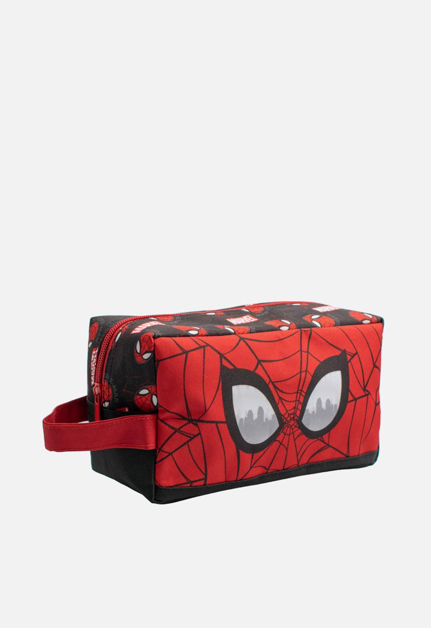 Character Group - Spiderman Toiletry Bag - Red & Black