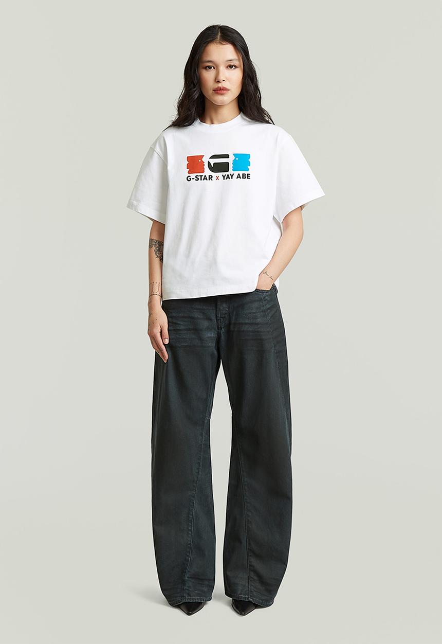 G-STAR - G-Star x Yay Abe Relaxed r t Wmn - White