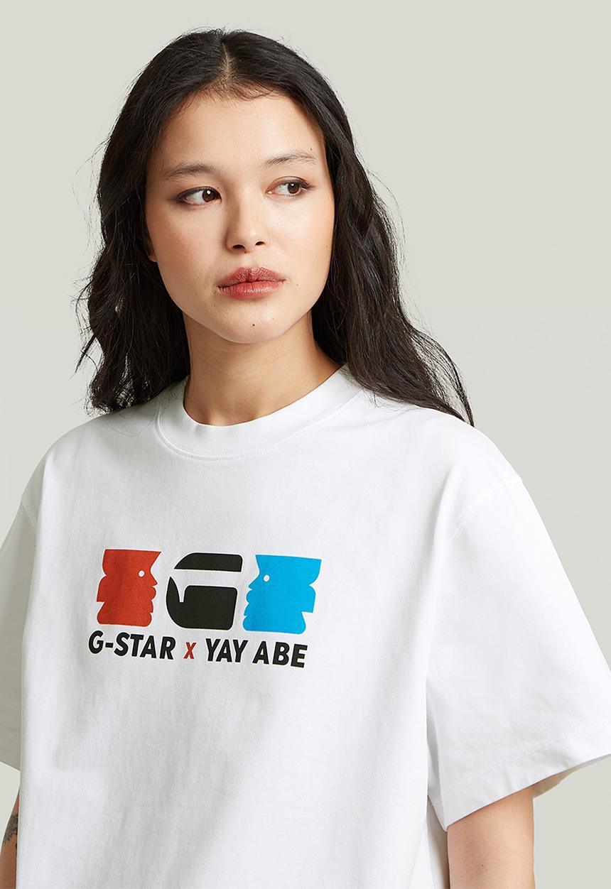 G-STAR - G-Star x Yay Abe Relaxed r t Wmn - White