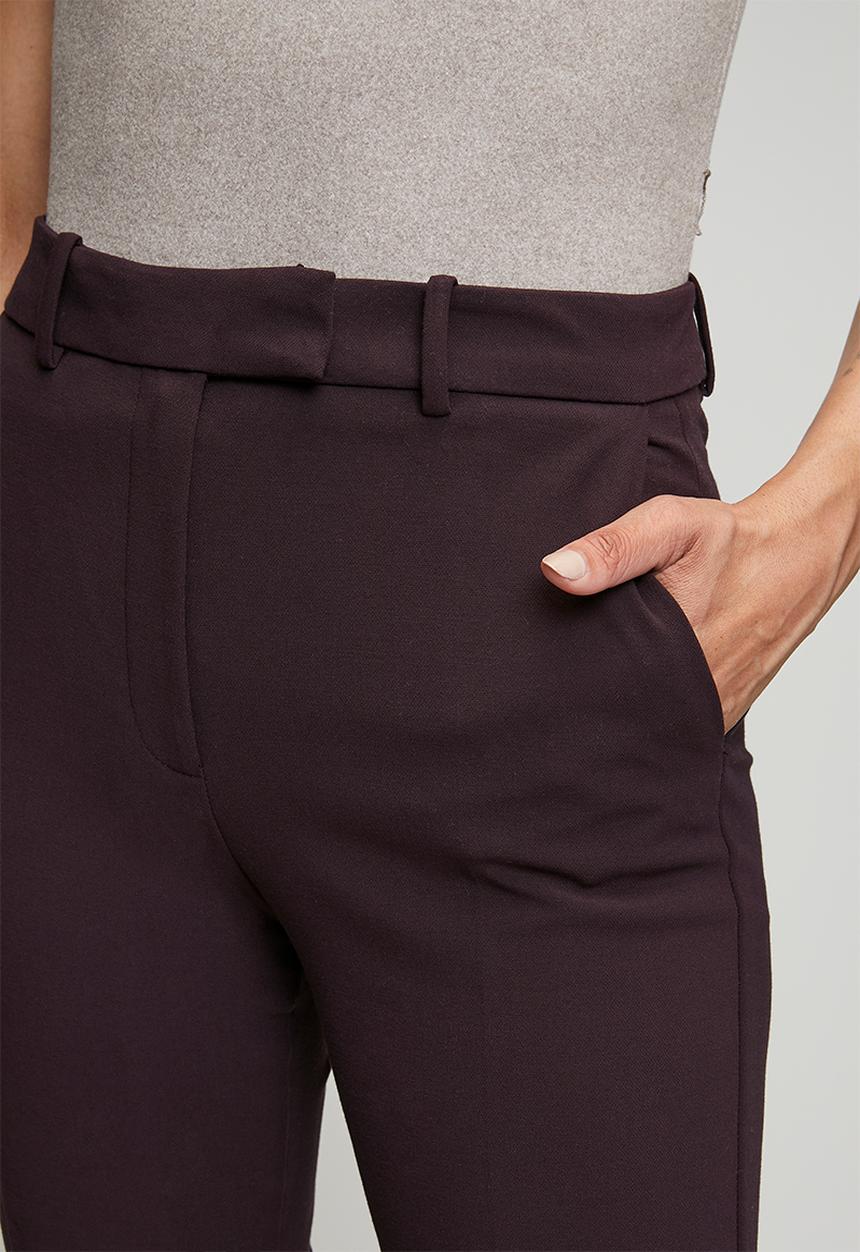 MANGO - Trousers emma - dark purple