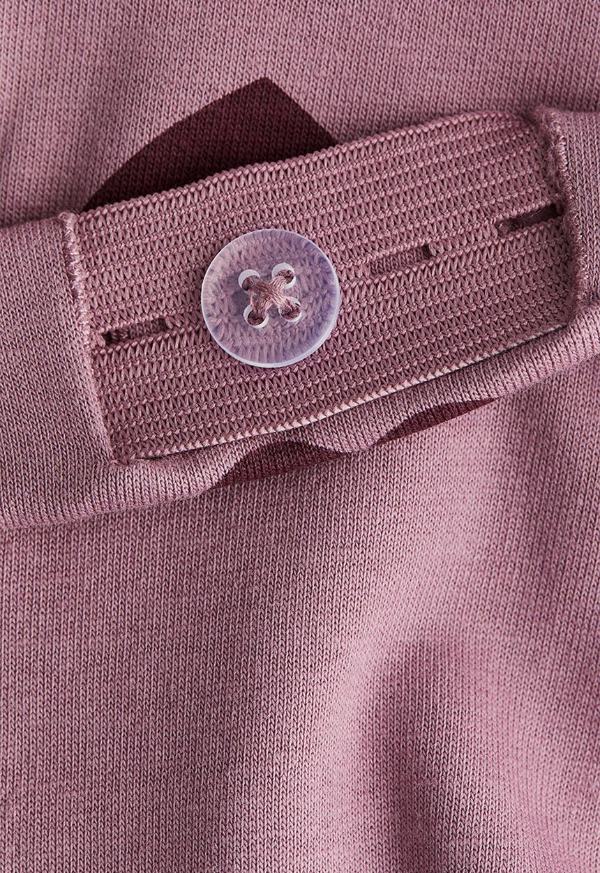 H&M - Brushed-inside leggings - dark dusty pink hearts