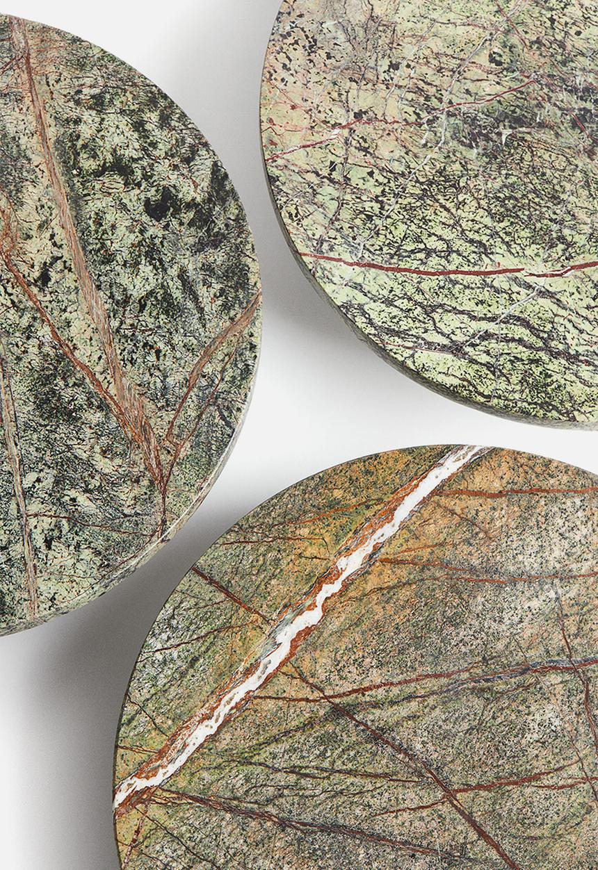 H&M - Marble cake stand - green