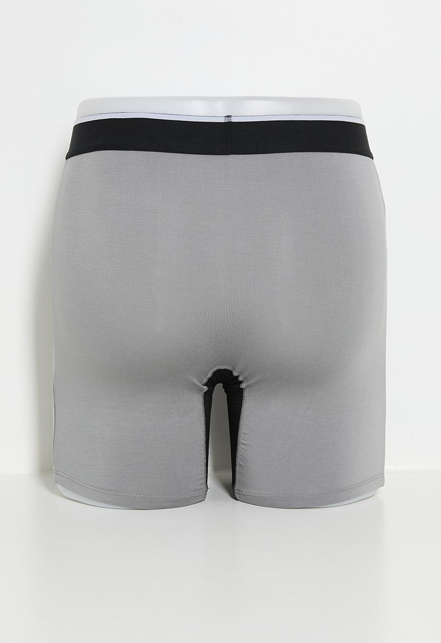 Cotton On - 2 Pack Mens Sport Trunk - Black/Grey