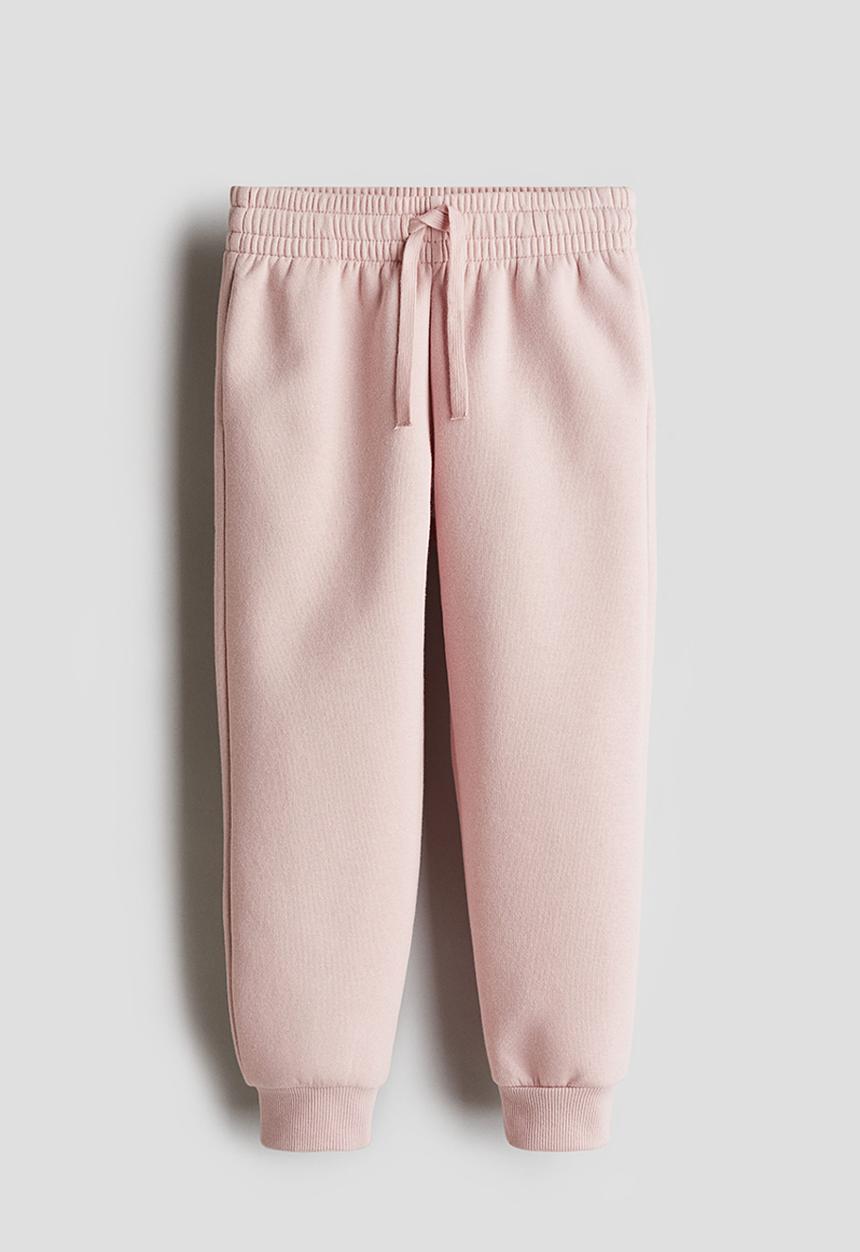 H&M - Brushed-inside joggers - powder pink