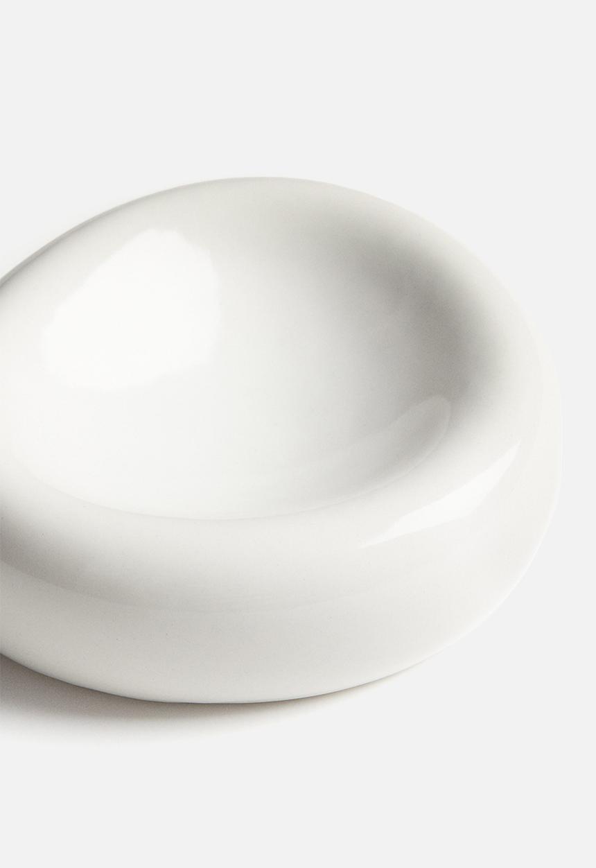 H&M - Small asymmetric stoneware bowl - white