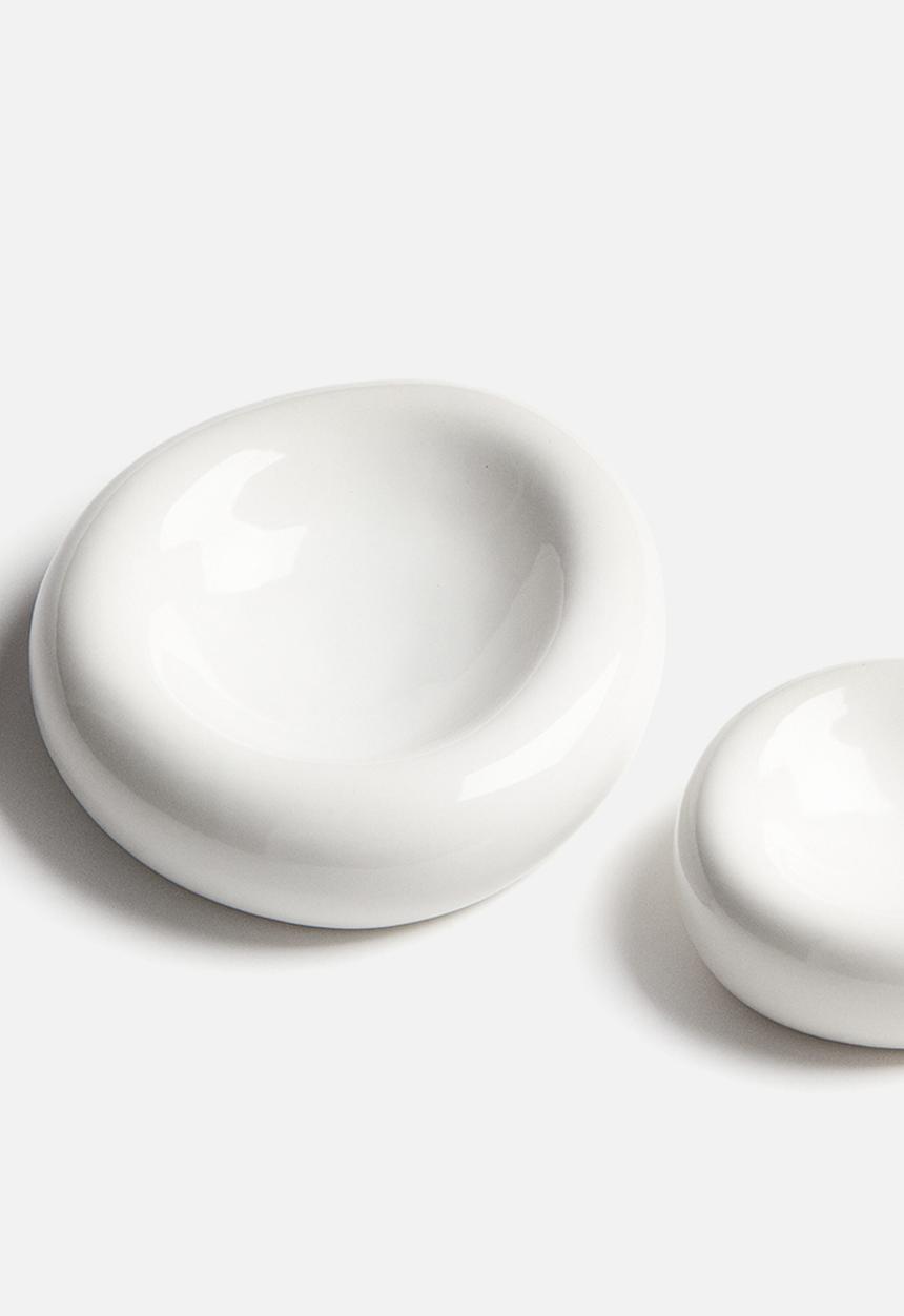 H&M - Small asymmetric stoneware bowl - white