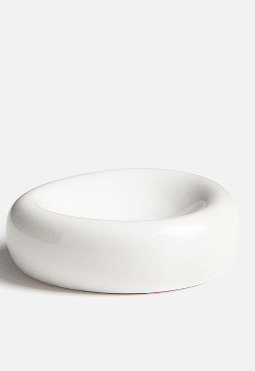 H&M - Small asymmetric stoneware bowl - white