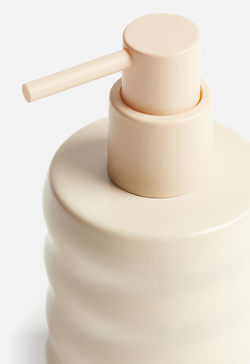H&M - Stoneware soap dispenser - light beige
