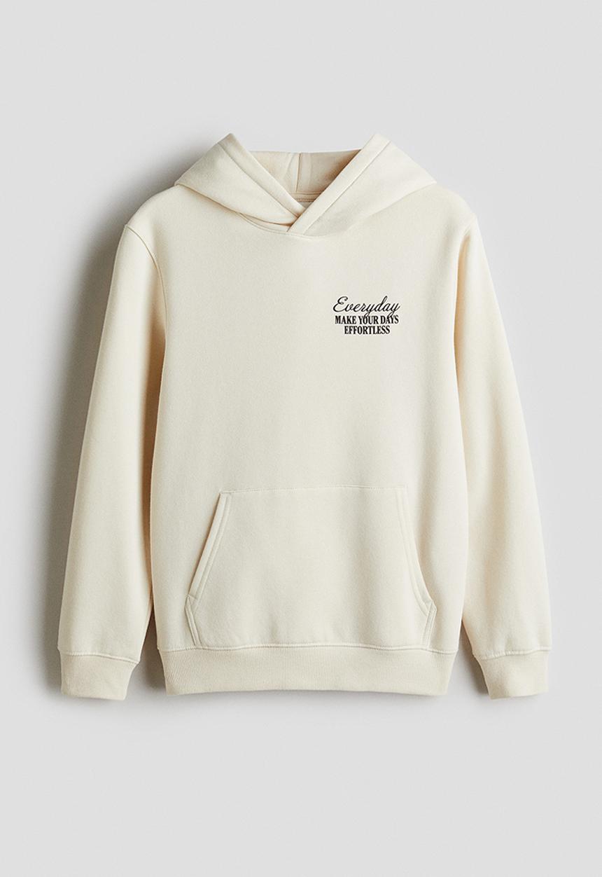 H&M - Hoodie - cream everyday