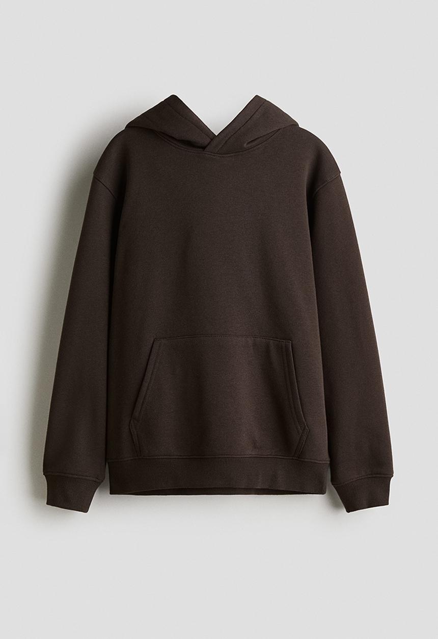 H&M - Hoodie - dark brown skater