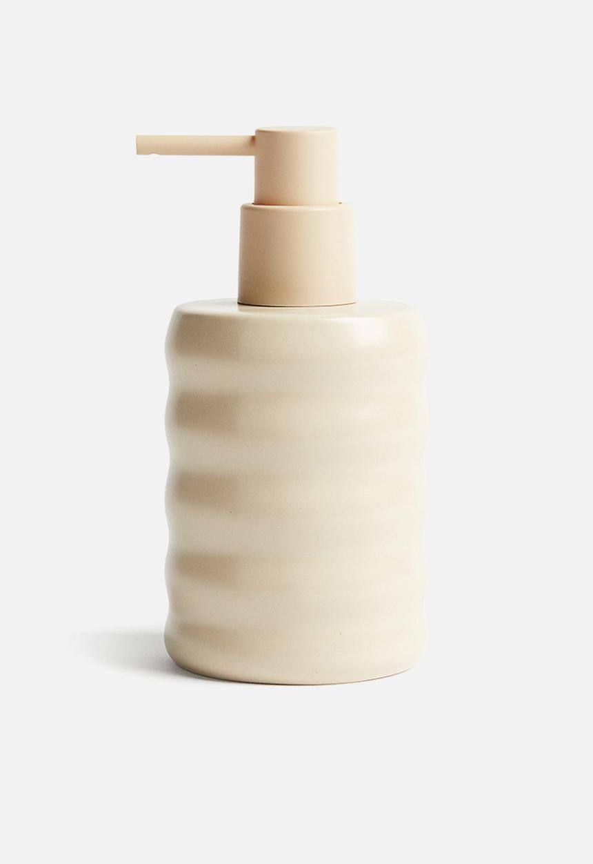 H&M - Stoneware soap dispenser - light beige