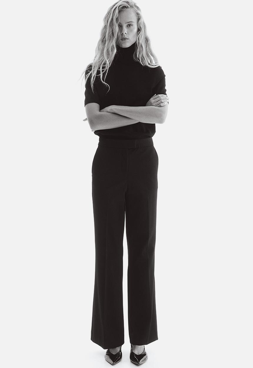 H&M - Bootcut trousers - black