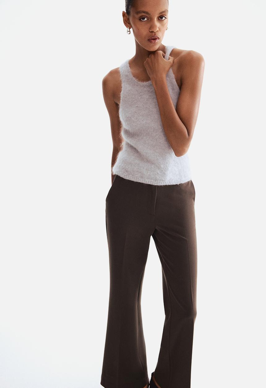 H&M - Bootcut trousers - dark brown