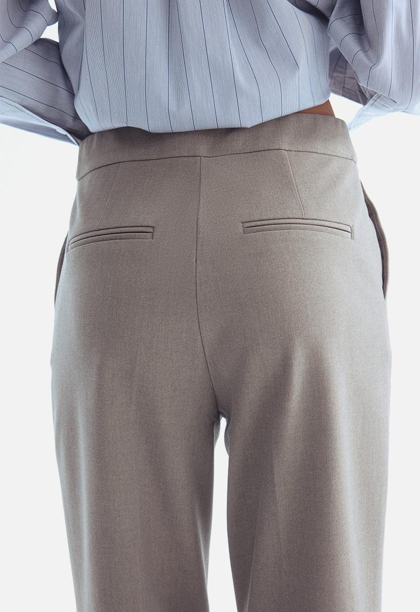 H&M - Bootcut trousers - greige marl