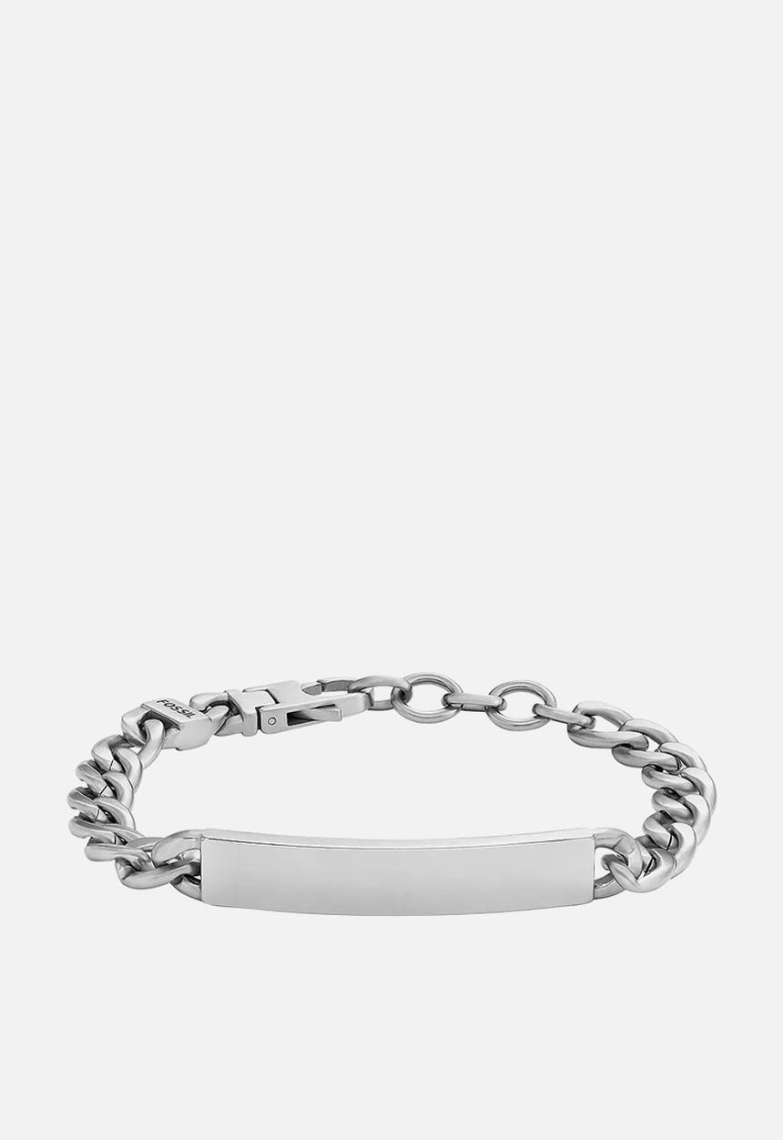 Fossil - Drew Stainless Steel ID Bracelet  JF04164040 - Silver