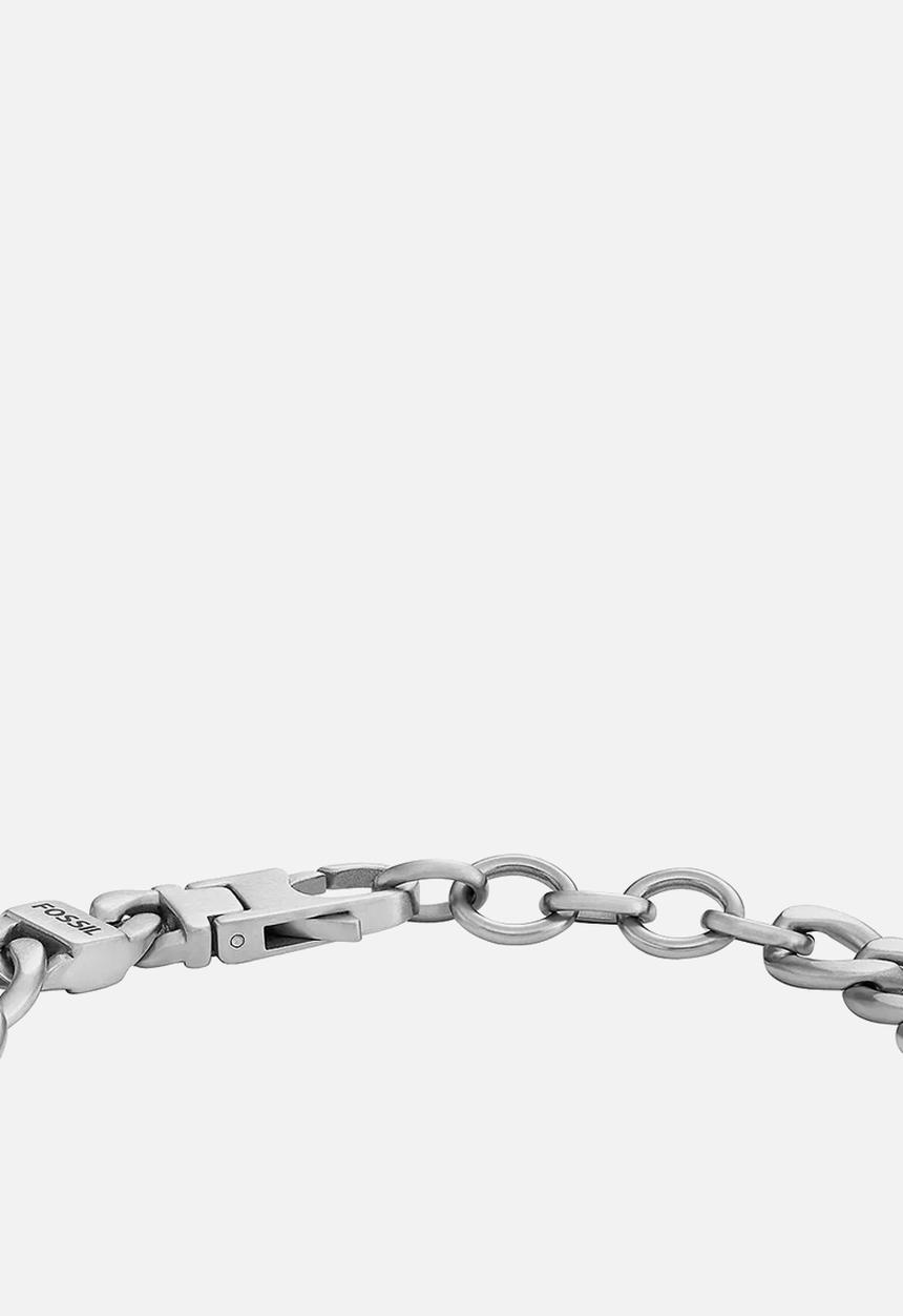 Fossil - Drew Stainless Steel ID Bracelet  JF04164040 - Silver