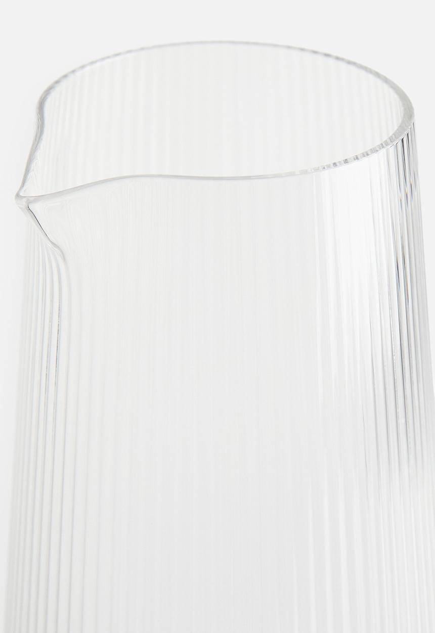 H&M - Fluted glass carafe - transparent