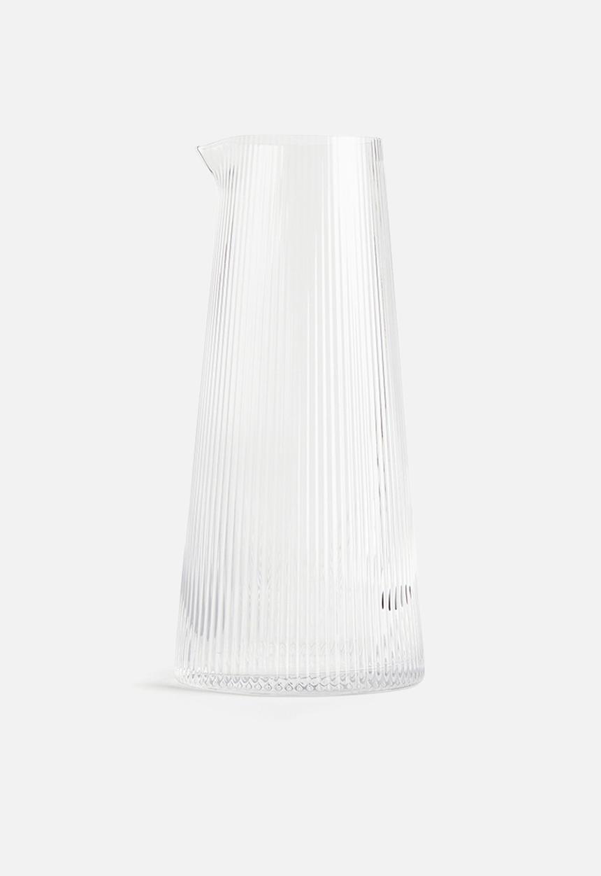 H&M - Fluted glass carafe - transparent