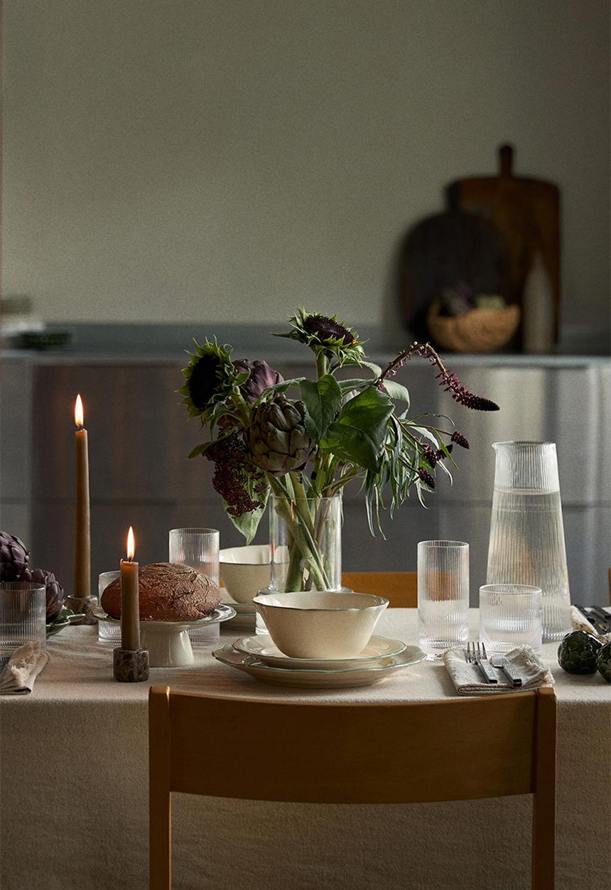 H&M - Fluted glass carafe - transparent