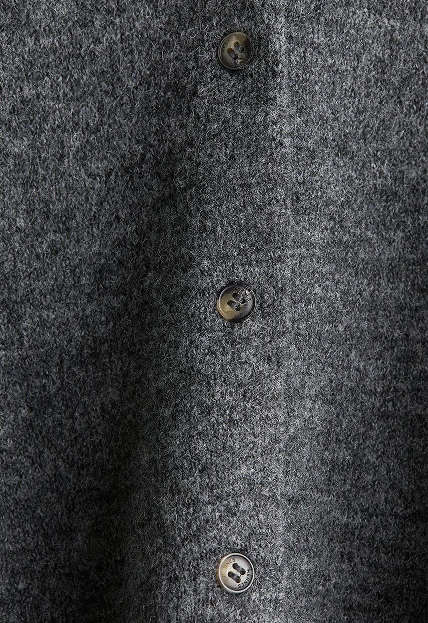 H&M - Knitted cardigan - dark grey marl 