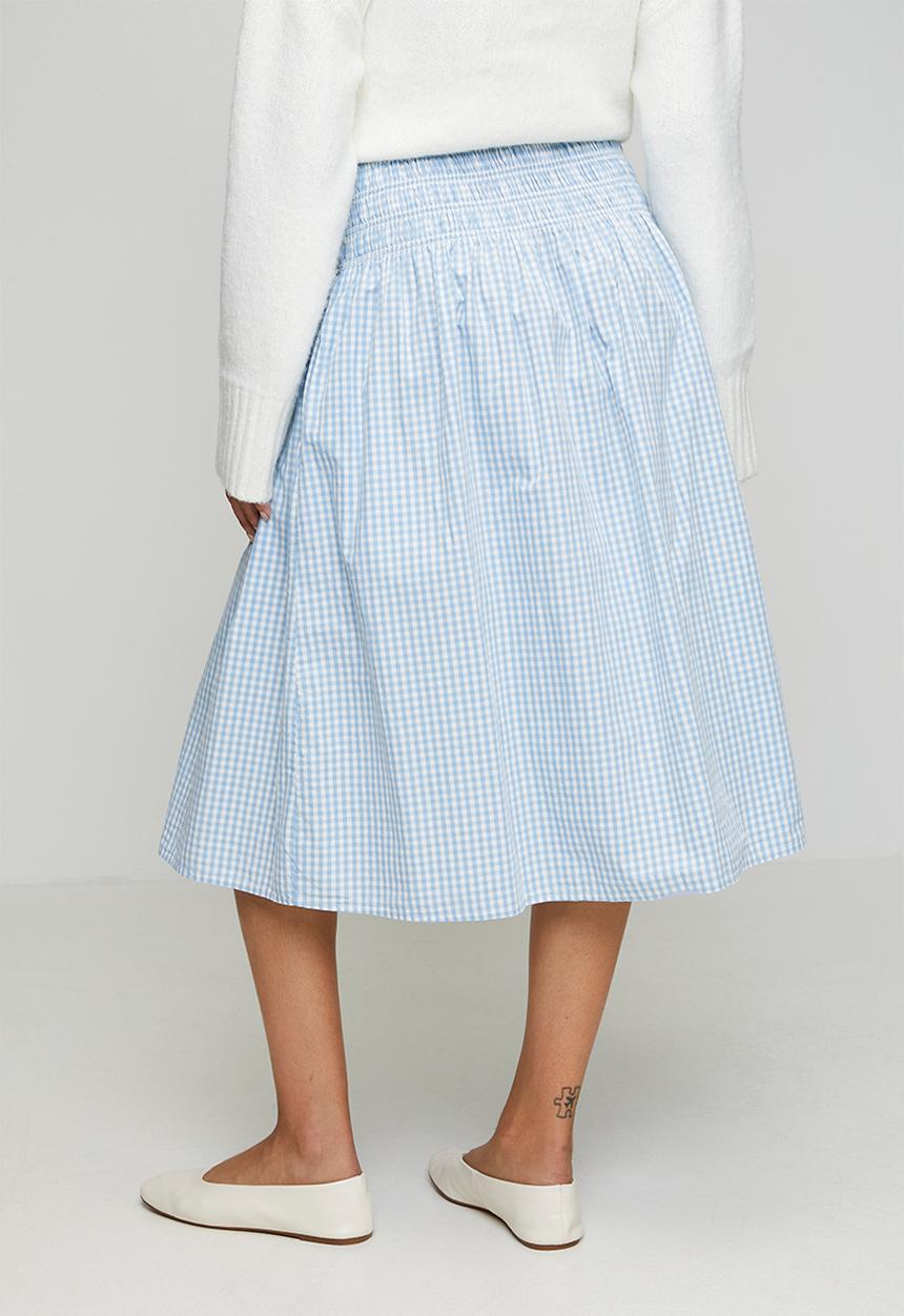 Levi’s® - Everdeen midi skirt - shelly check glacier lake cloud dancer