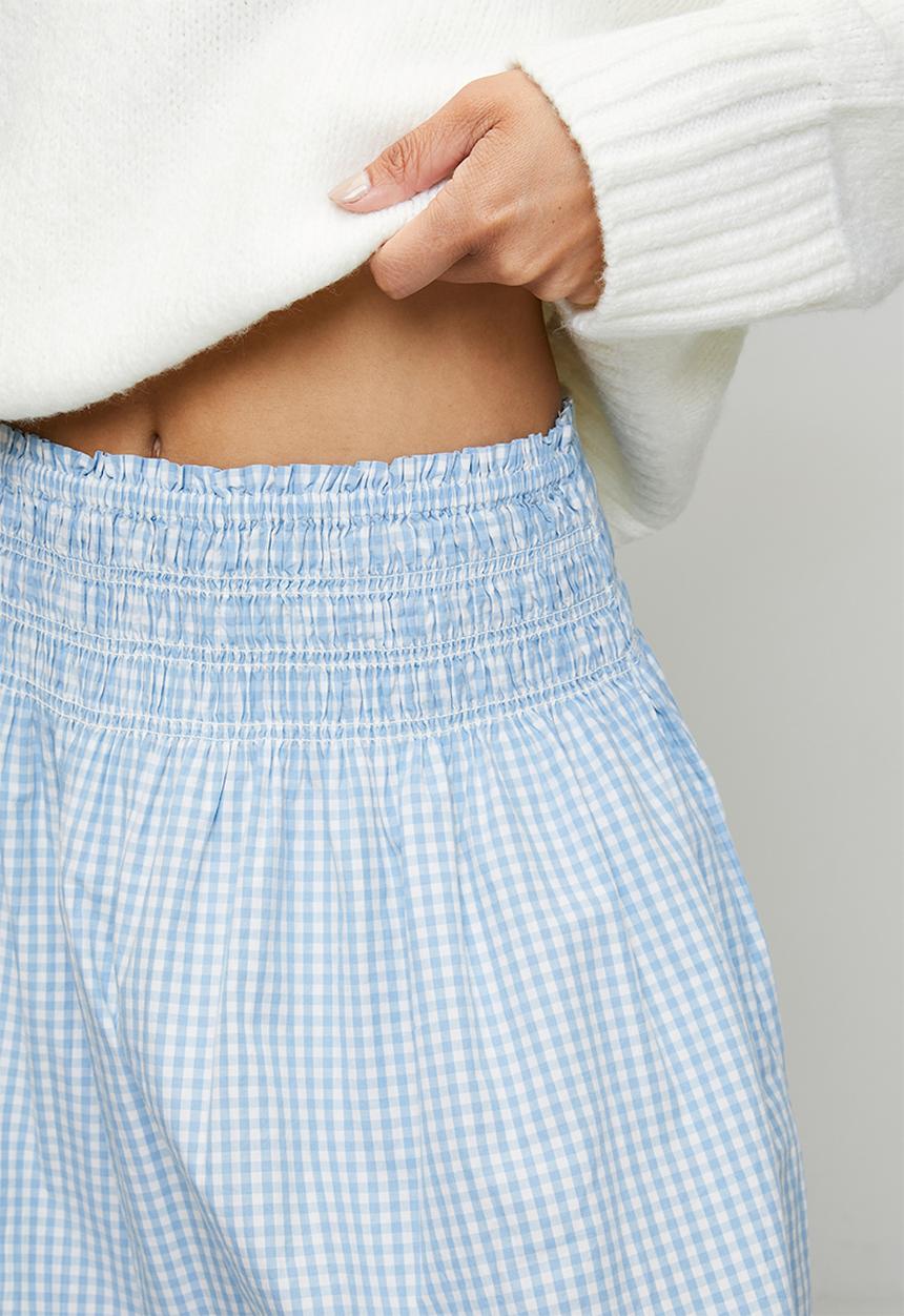 Levi’s® - Everdeen midi skirt - shelly check glacier lake cloud dancer