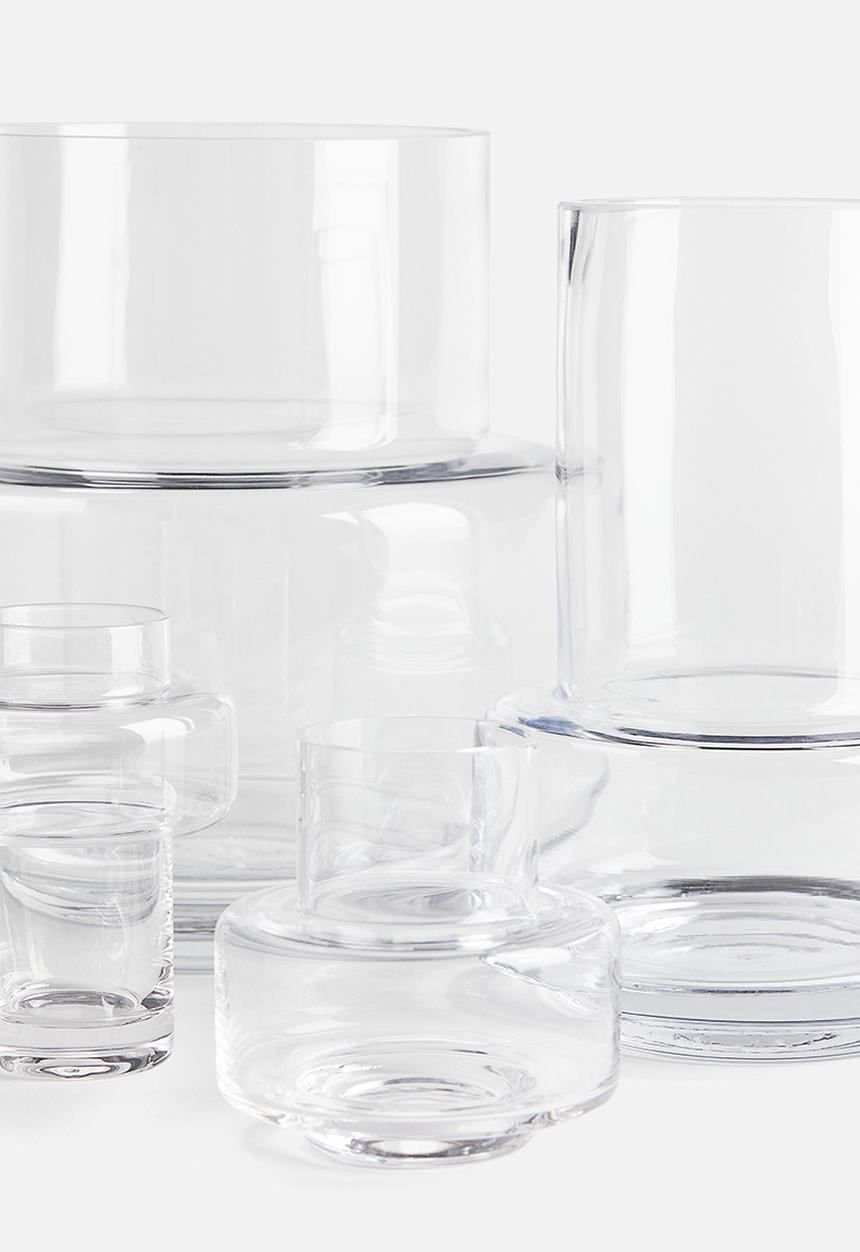 H&M - Extra-small tiered glass vase - transparent