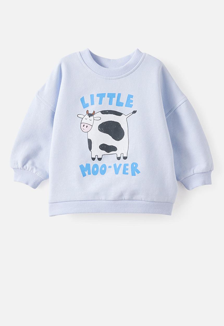 Cotton On - Bundle Riley Sweater & Trackpant - Ice Blue/Little Moover