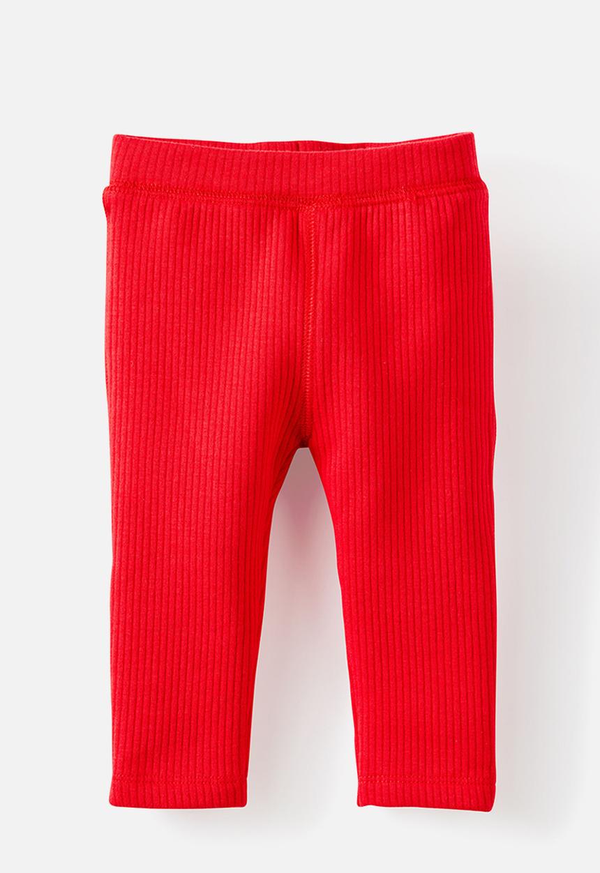 Cotton On - River Rib Skinny Legging - Varsity Red
