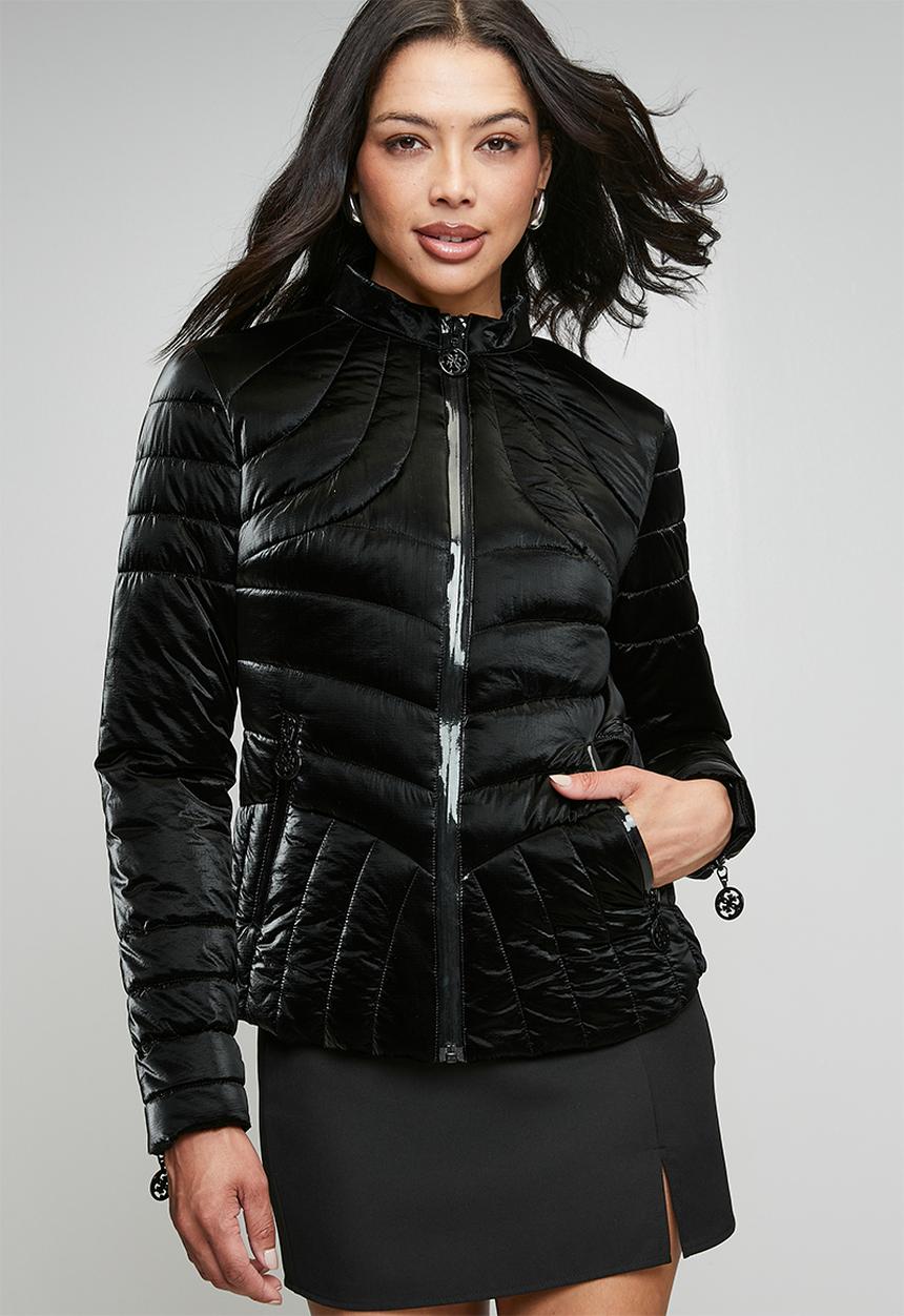 GUESS - Lds Helena Light Puffa - Black