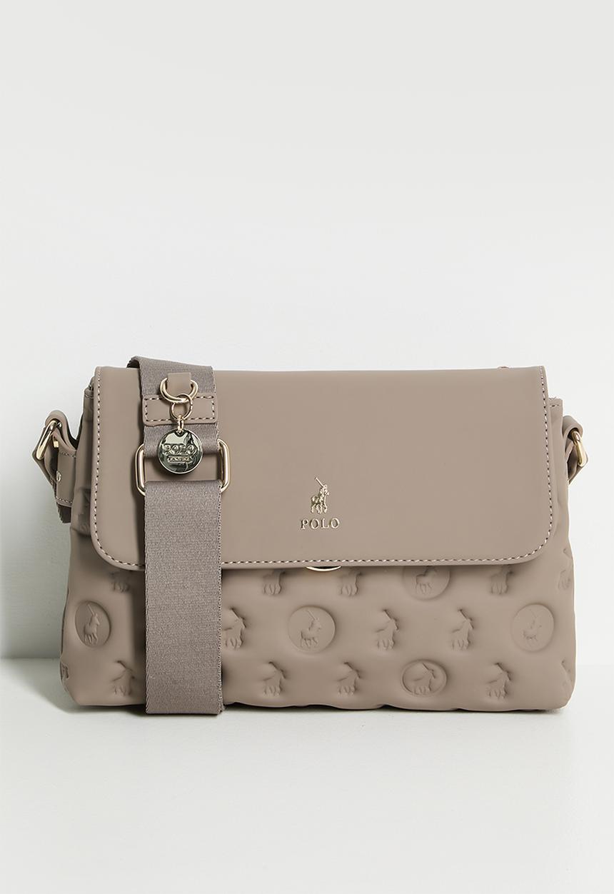 POLO - Luna flapover sling bag - mushroom